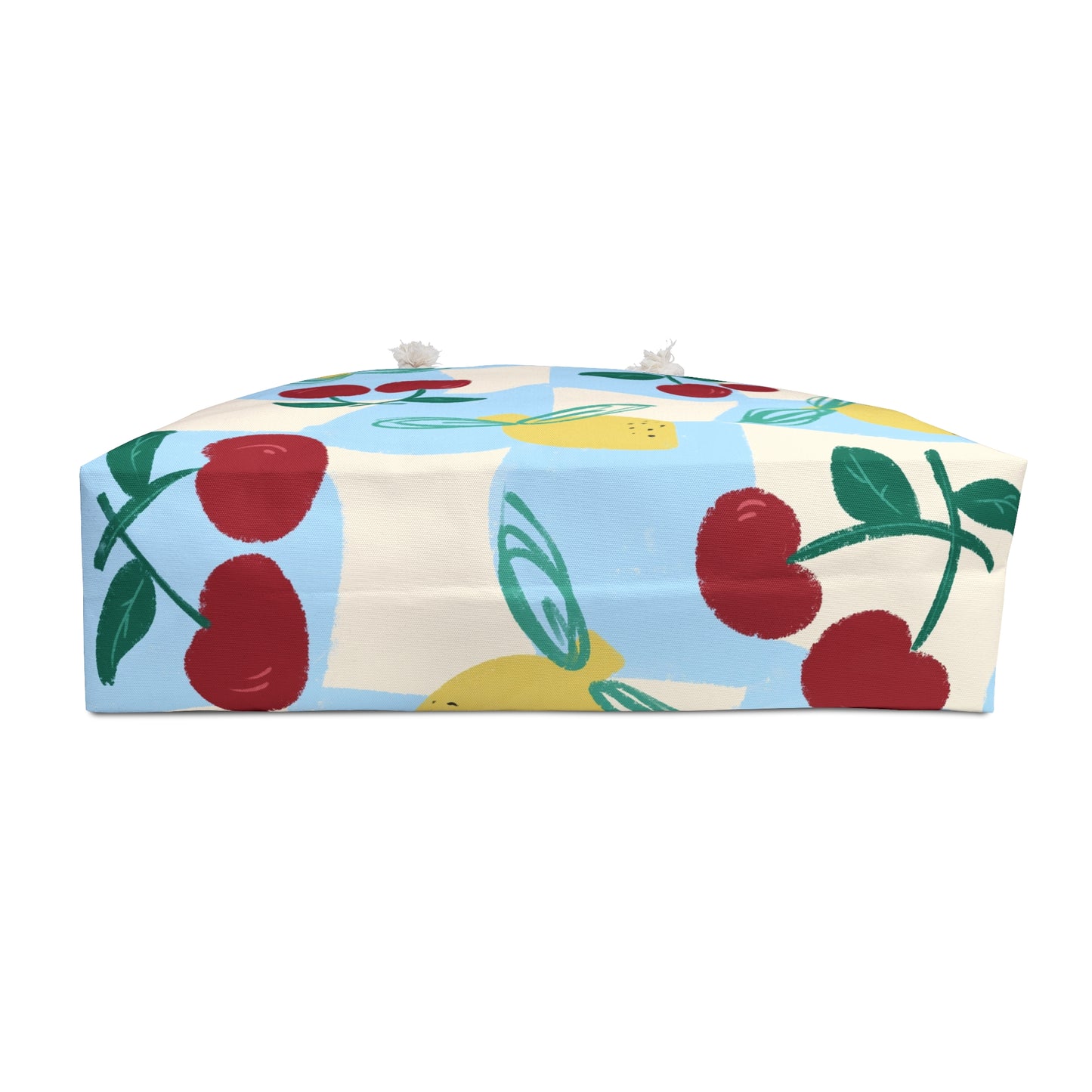 Colorful Cherry & Lemon Weekender Bag — Picnic, Beach & Mom Essentials Tote