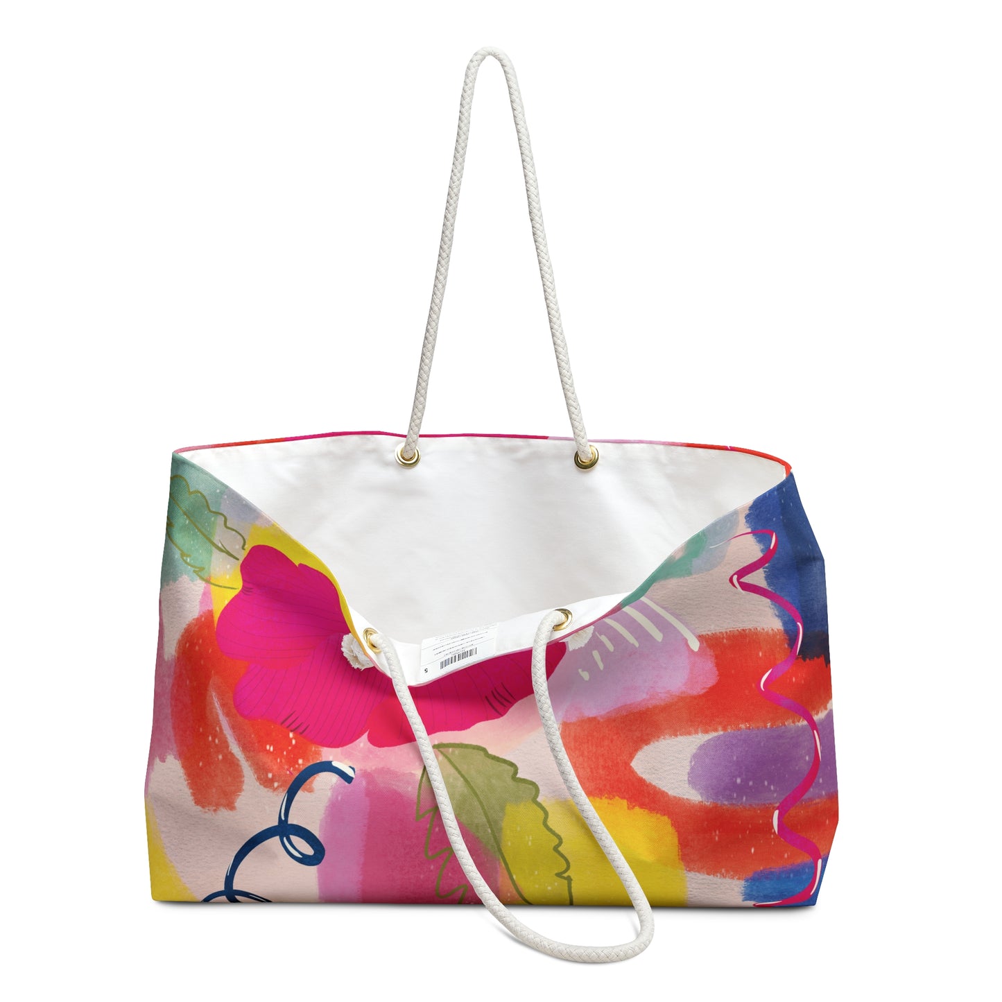 Rio Weekender Bag - Fun Colorful Hibiscus Flower Brazil Inspired
