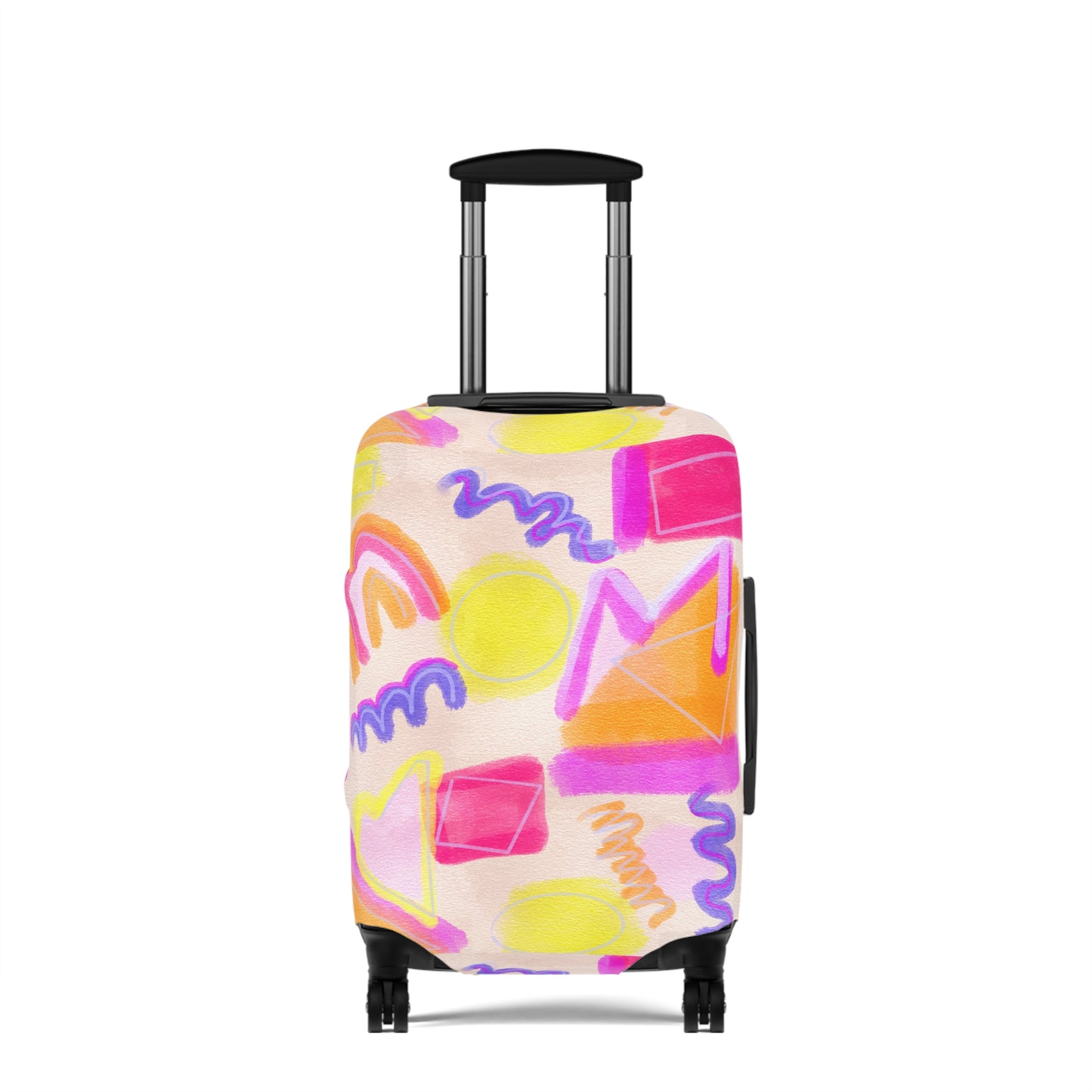 Abstract Murano Italy Luggage Cover - Colorful Travel Accessory