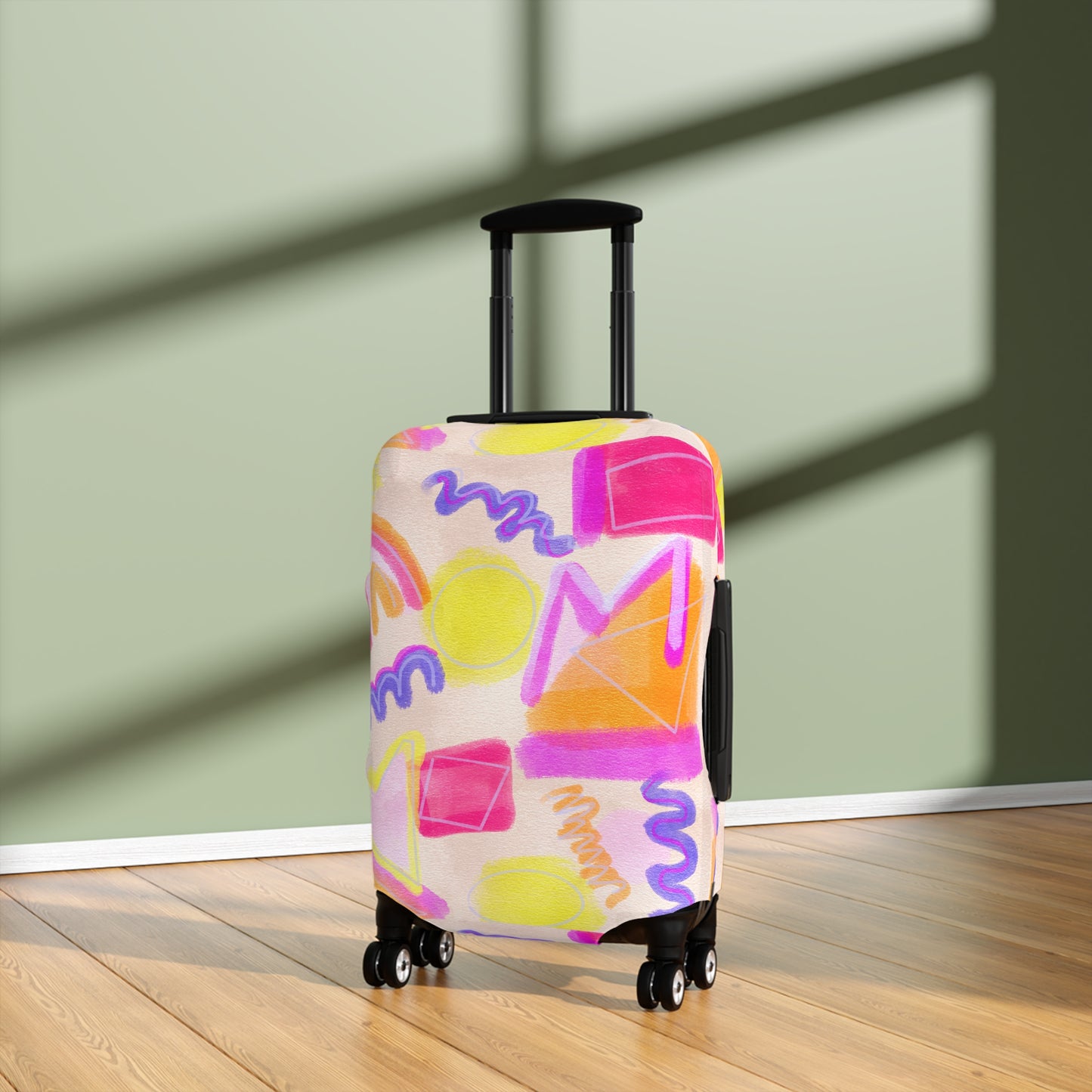 Abstract Murano Italy Luggage Cover - Colorful Travel Accessory