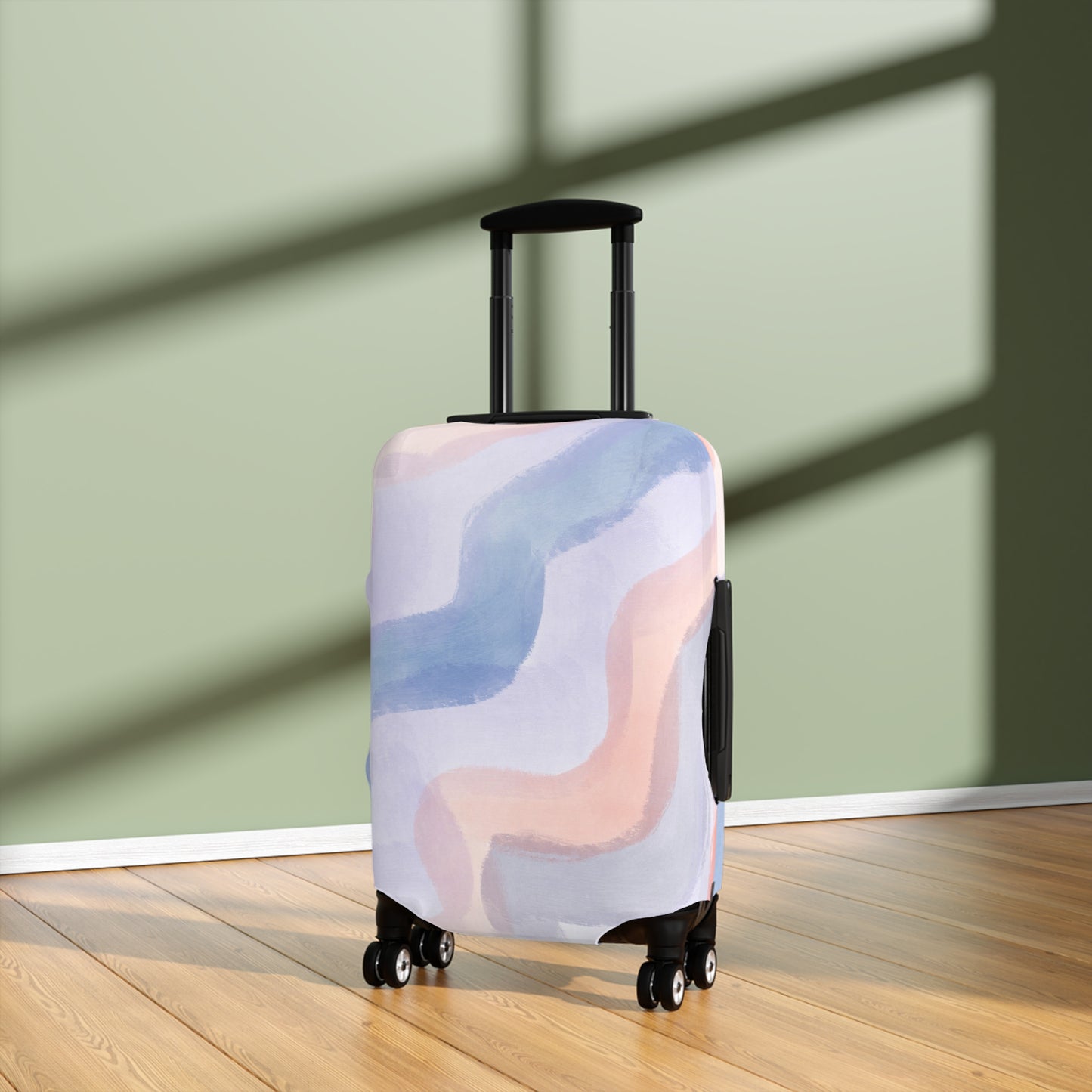 Cotton Candy Skies Minimalist Luggage Cover - Colorful Travel Accessory