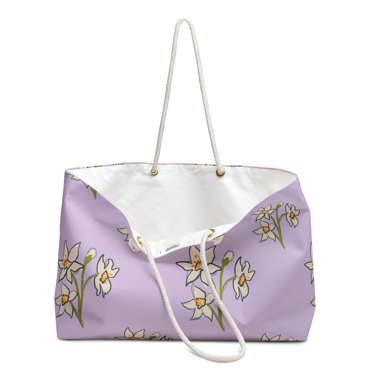 Abstract Daffodils in Purple Weekender Bag
