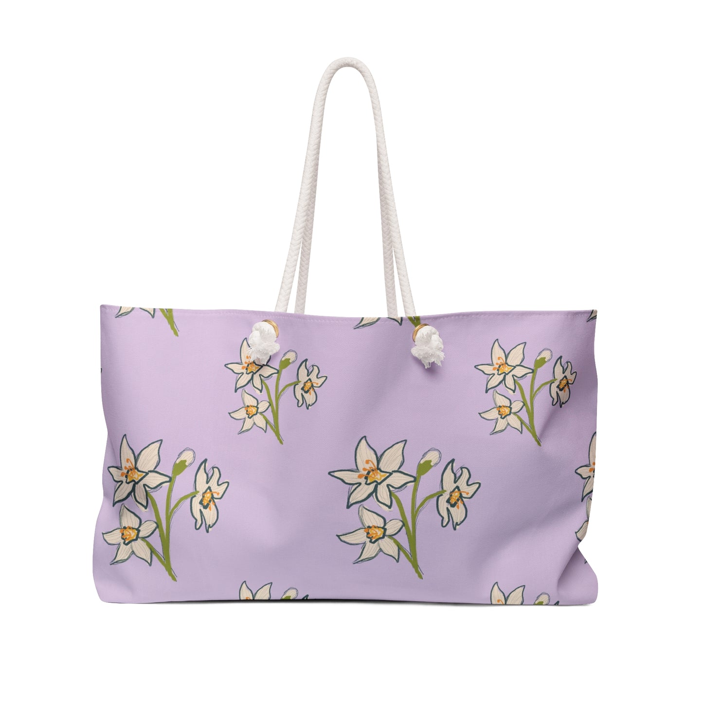 Abstract Daffodils in Purple Weekender Bag