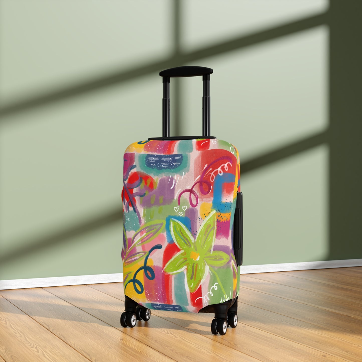 Recife Brazil Inspired Luggage Cover - Colorful Travel Accessory