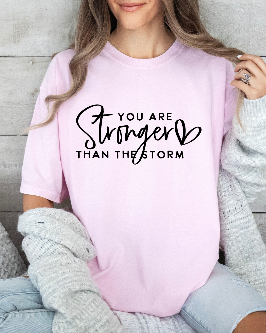 Stronger than the Storm Tee CC