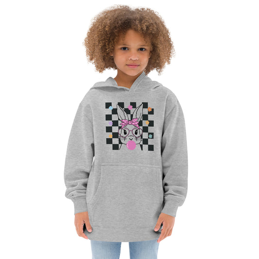 PINK EASTER BUNNY KIDS HOODIE