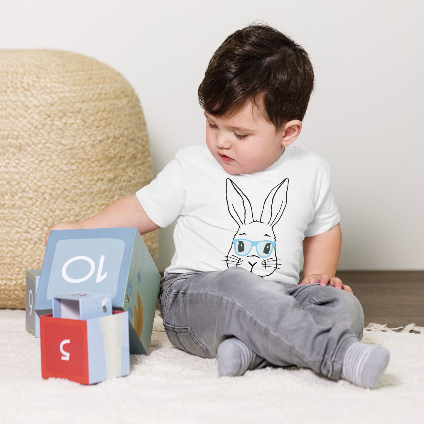 Toddler Boy Bunny Short Sleeve Tee