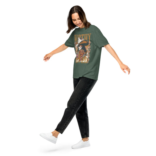 Lily & Sparrow Studios Worthy & Love Comfort Colors t-shirt