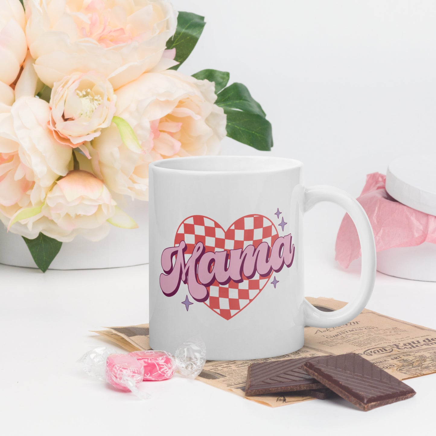 Mama mini Valentines Day matching mug