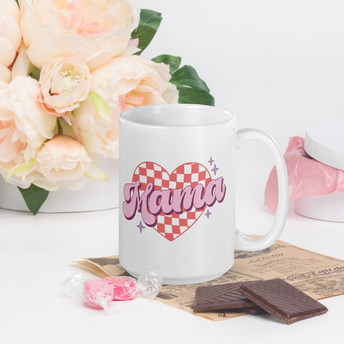 Mama mini Valentines Day matching mug